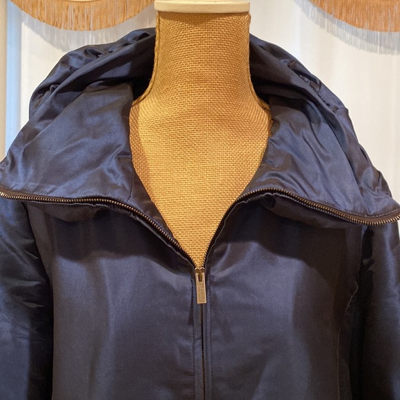 ARMANI Collezioni fabulous unique jacket blue polyester, size M/L - Picture 8 of 13